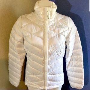 North Face White Aconcagua Down Puffer Jacket SM